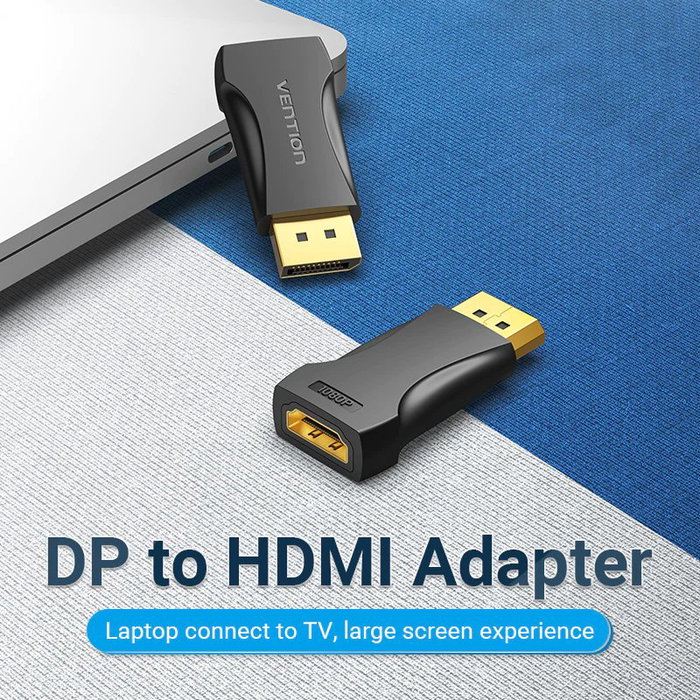Vention HBOB0 Adaptador DisplayPort Macho a HDMI Hembra Negro Vention HBOB0 Adaptador DisplayPort Macho a HDMI Hembra Negro